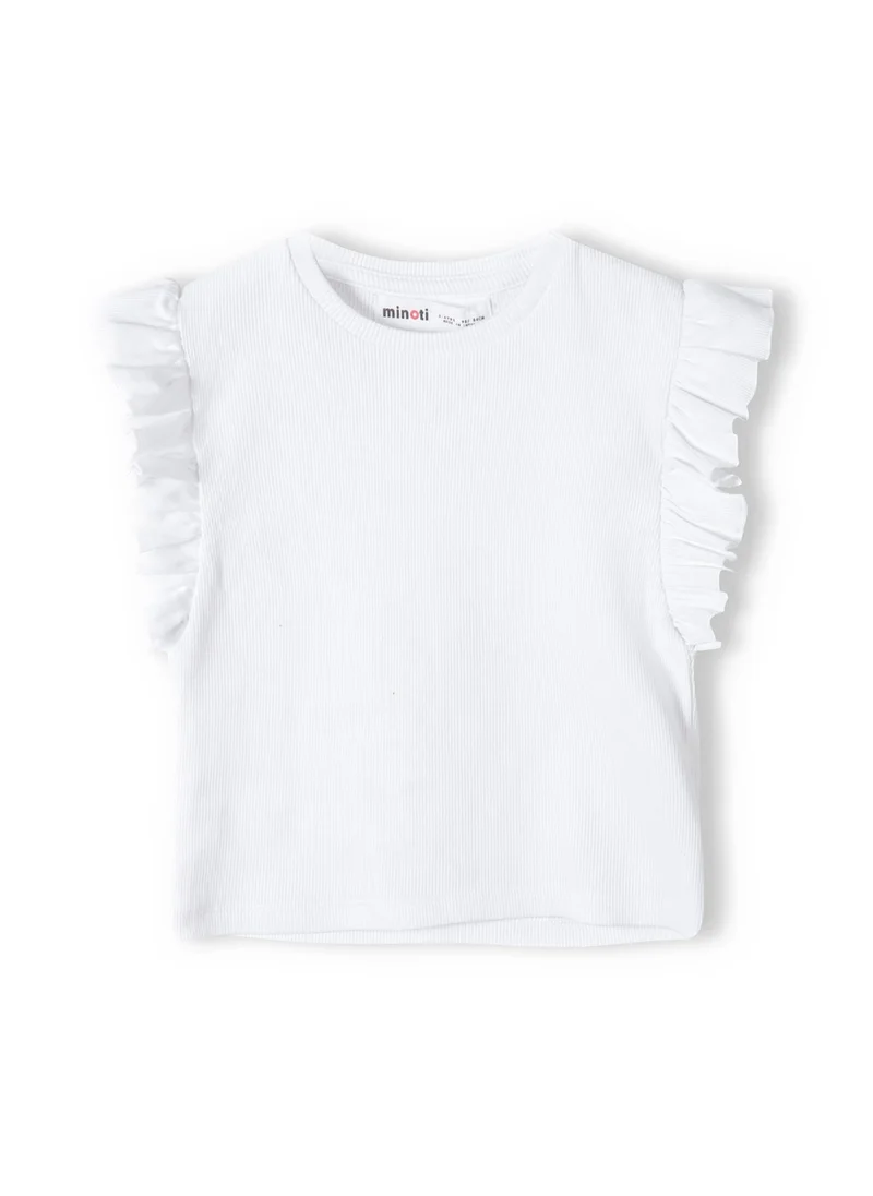 MINOTI Kids Girls Rib T Shirt