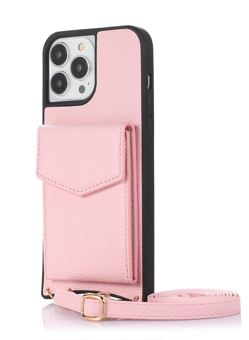 Suteni Back Cover Card Slots with Mirror Leather Phone Case for iPhone - Image 1