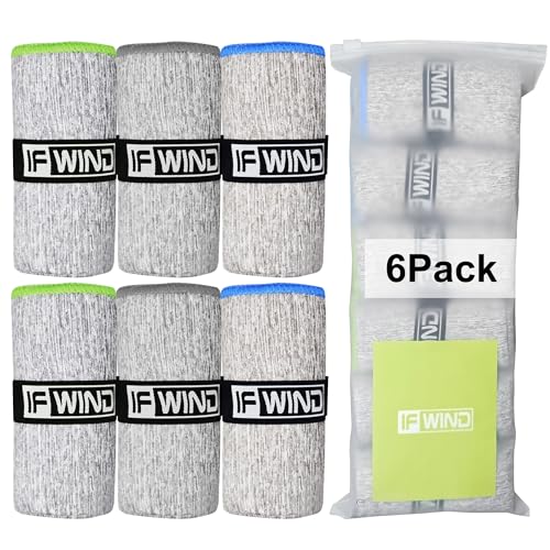 IFWIND 6 Pack Microfiber Gym Towels for Working Out，Fast Drying Workout Accessories Sweat for Gym Gear for Men & Women,Sports Exercise Fitness Gear Tennis Towels for Body Hot Yoga - Image 1