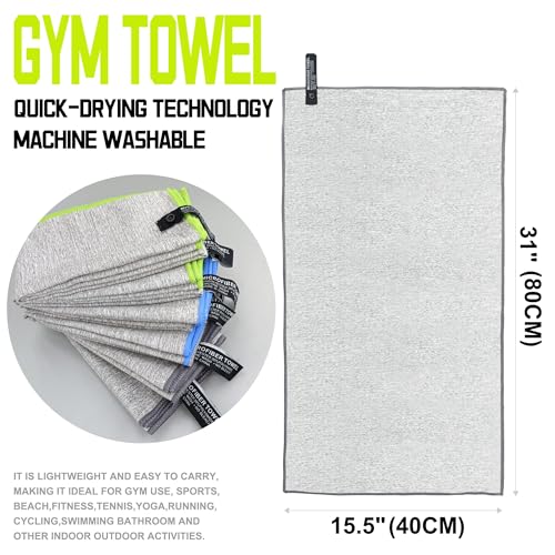 IFWIND 6 Pack Microfiber Gym Towels for Working Out，Fast Drying Workout Accessories Sweat for Gym Gear for Men & Women,Sports Exercise Fitness Gear Tennis Towels for Body Hot Yoga - Image 3