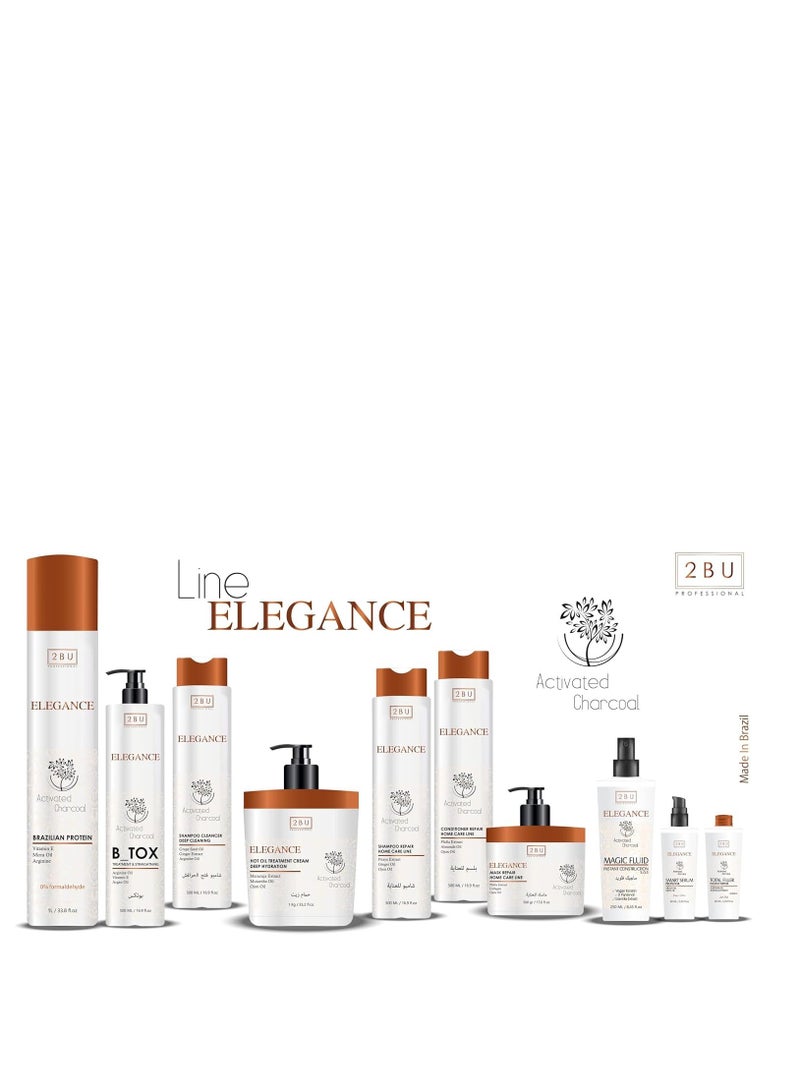 إليجانس 2 بي يو علاج البروتين البرازيلي بالفحم المنشط 1000 مل - Image 5