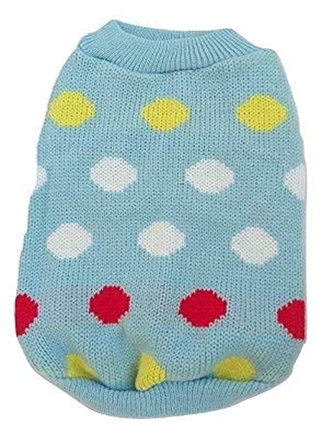 Gojira Pet Dog Cat Woolen Sweater Winter Clothes Sky Blue L - Image 1
