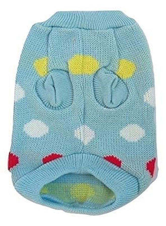 Gojira Pet Dog Cat Woolen Sweater Winter Clothes Sky Blue L - Image 2