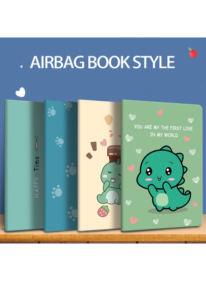 Applicable To Samsung Tab A8 10.5-inch/A7 Lite T220/A7 T500 X200 Tablet Protective Case/Shell-Color:8 Foodie Dinosaur-Applicable Model:tab A8 10.5