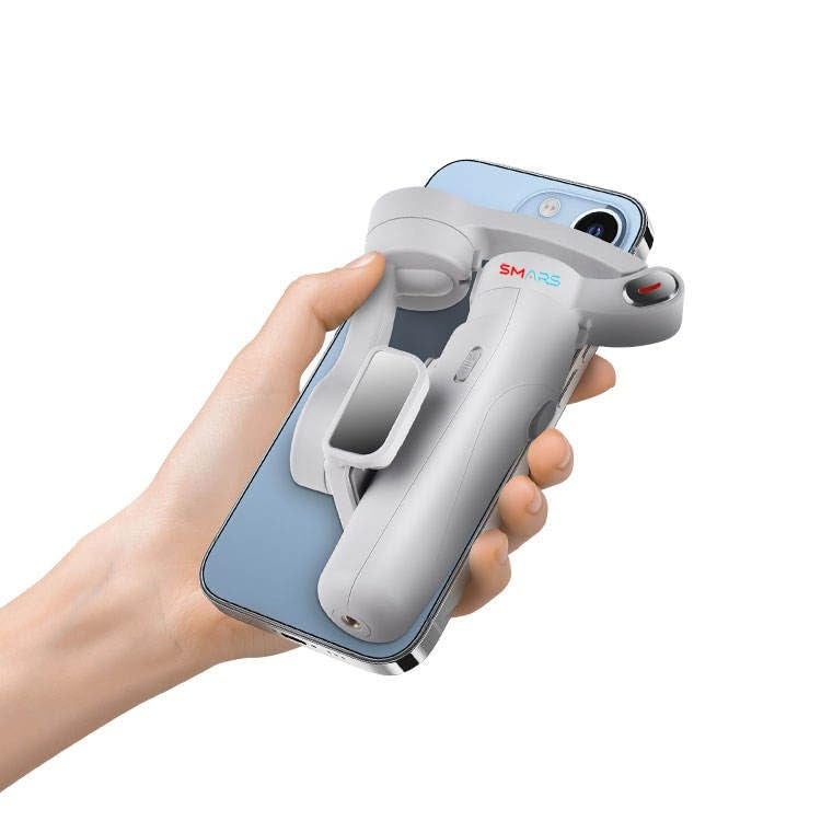 Smars M1 3-Axis Smartphone Gimbal Stabilizer, Foldable Handheld Design, Anti-Shake, Face Tracking, Bluetooth Control for iPhone, Android, TikTok, YouTube, Vlog Videos - Image 4