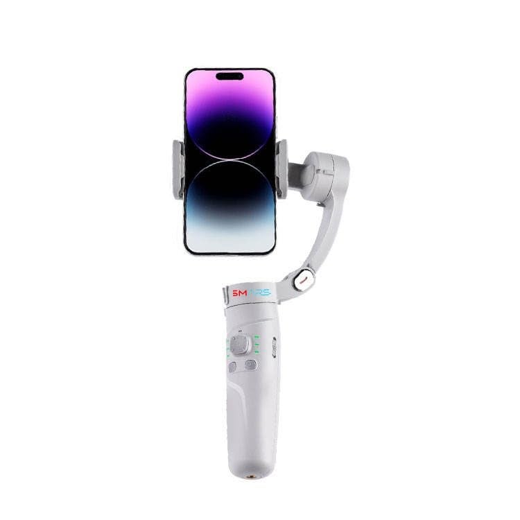 Smars M1 3-Axis Smartphone Gimbal Stabilizer, Foldable Handheld Design, Anti-Shake, Face Tracking, Bluetooth Control for iPhone, Android, TikTok, YouTube, Vlog Videos - Image 1