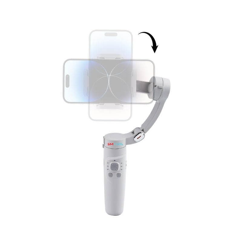 Smars M1 3-Axis Smartphone Gimbal Stabilizer, Foldable Handheld Design, Anti-Shake, Face Tracking, Bluetooth Control for iPhone, Android, TikTok, YouTube, Vlog Videos - Image 5