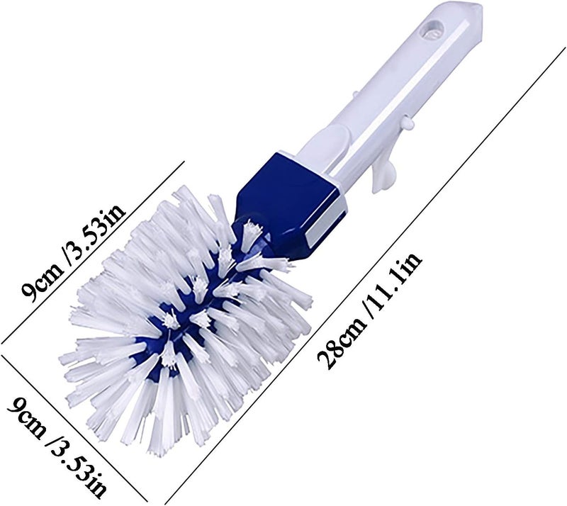 ويوبلز مجموعة تنظيف أحواض الاستحمام الساخنة (3 قطع): شبكة تنظيف سطح المسبح، شبكة دقيقة، فرشاة تنظيف، وفرشاة إسفنجية لتنظيف المسابح، والمنتجعات الصحية، وأحواض الاستحمام الساخنة، والنوافير، وبرك الحدائق. - Image 5