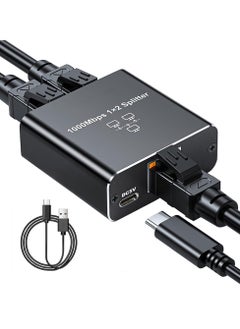 Generic RJ45 Network Splitter Adapter, Ethernet Cable Splitter, 1 to 3 Internet Splitter 1000Mbps High Speed LAN Network Splitter, 3 Devices Simultaneous Networking, for Cat5/5e/6/7/8  - Image 1