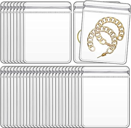 GSXRB Small PVC Jewelry Bags - Pouch Packaging for Rings & Earrings (100PCS, 2.36 * 3.15IN) - Image 1