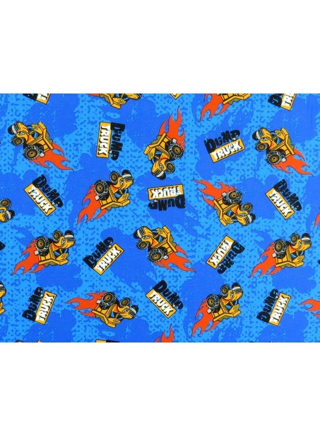 SHEETWORLD.COM SheetWorld 100% Cotton Percale Extra Deep Fitted Portable Mini Crib Sheet 24 x 38 x 5.5, Dump Trucks, Made in USA - Image 2