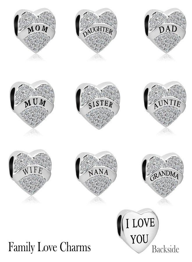 SBI Jewelry I Love You Nana Charms fits Pandora Bracelets and Necklace Pendant Heart Charm for Women Nana Jewelry Gifts from Granddaughter - Image 3