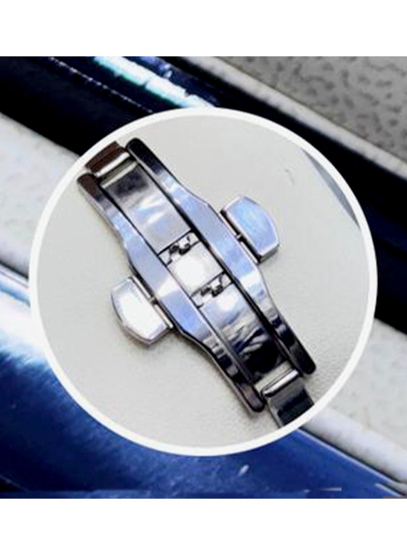 شادو ساعة شادو رجالية فاخرة - وظيفة اليوم والتاريخ - تصميم كلاسيكي بترصيع كريستال - Image 3