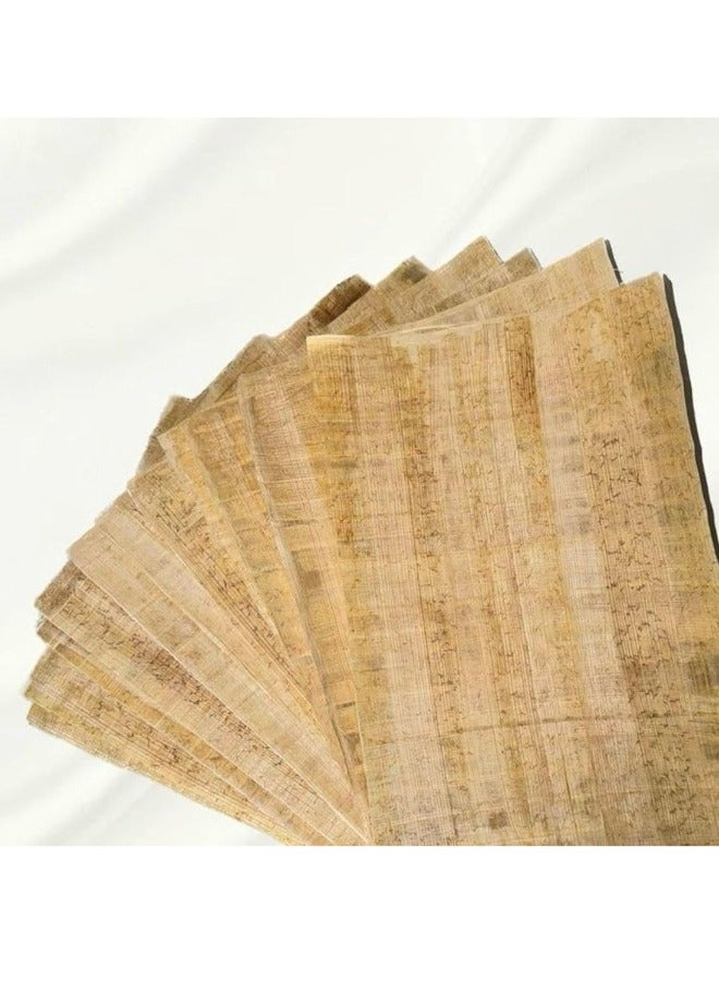 10 Blank Egyptian Papyrus Sheets for Art Projects and Schools 12 x 16 inches (30 x 40 cm) - Image 1