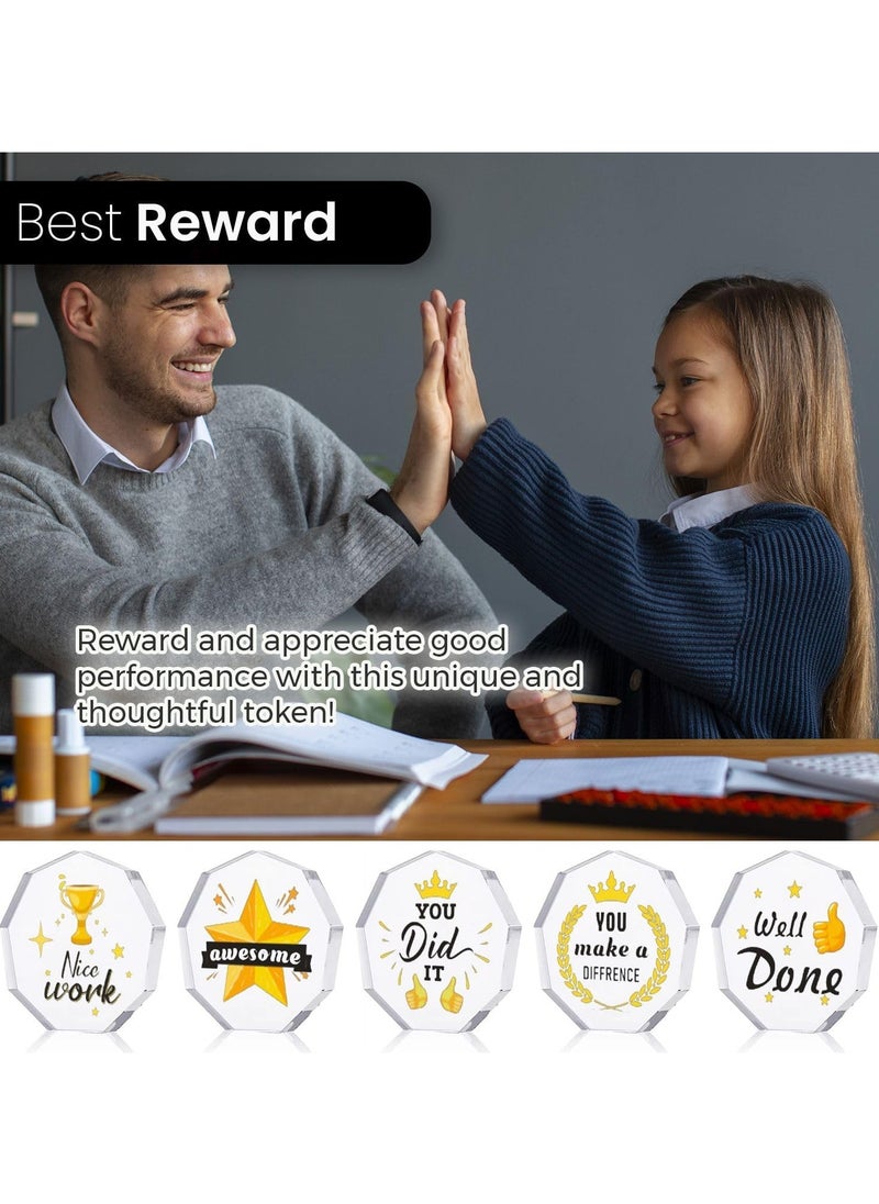 Home Smart Home Smart Teacher Appreciation Kids Appreciation Trophy Award Gift Set of 5 Pcs for Kid's and Adults Acrylic Award Appreciation for School Functions and More  - Image 4
