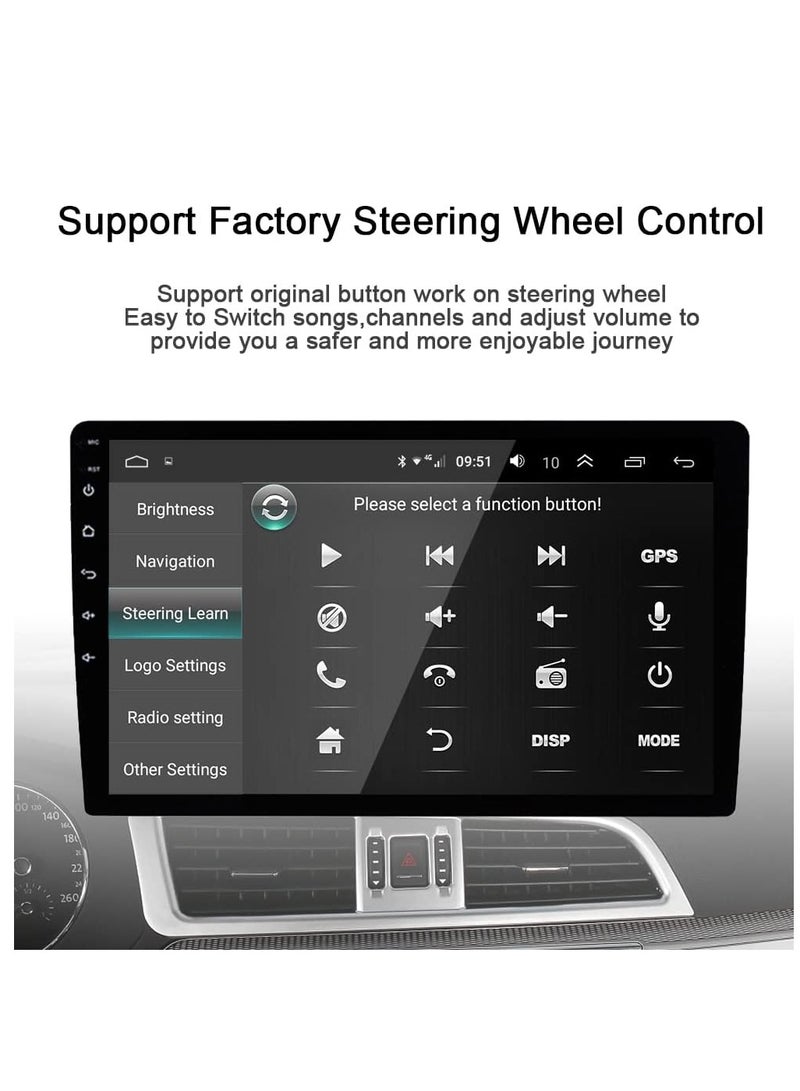 Toyota Sienna Radio Upgrade 2004 2005 2006 2007 2008 2009 2010 Car Stereo, Built-in DSP EQ Wireless Carplay Android Auto GPS Navigation 9" IPS Touchscreen Free Backup Camera (4GB RAM+64GB ROM)