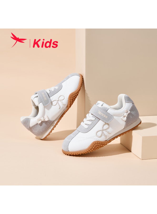Red Dragonfly Girls' Children's Spring Summer Soft Sole Casual Shoes Sports Sneakers Q53bd050 White Gray Size 28 - Image 1