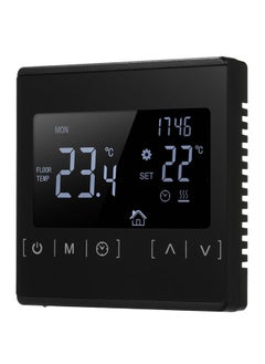 NIBEMINENT Electric Floor Heating Temperature Controller Black 10.4 x 5.5cm  - Image 1