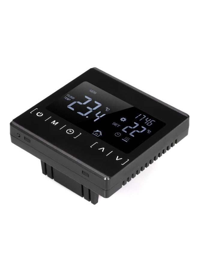 NIBEMINENT - Electric Floor Heating Temperature Controller Black 10.4 x 5.5cm - Image 1