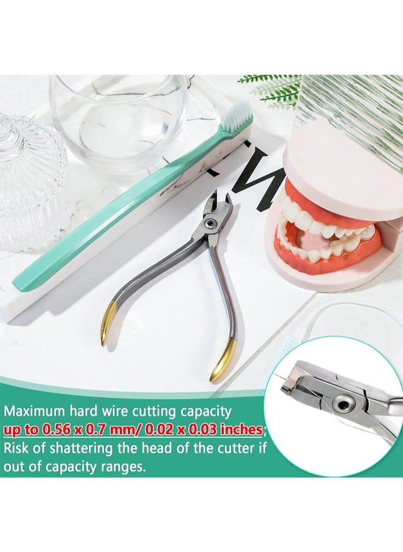 HaLunhi - Braces Wire Cutter Hard Pliers Stainless Steel Removal Tooth Pulling Kit Tool for Cutting Titanium Alloy Archwire（Distal End Cutter，1 Pack） - Image 1