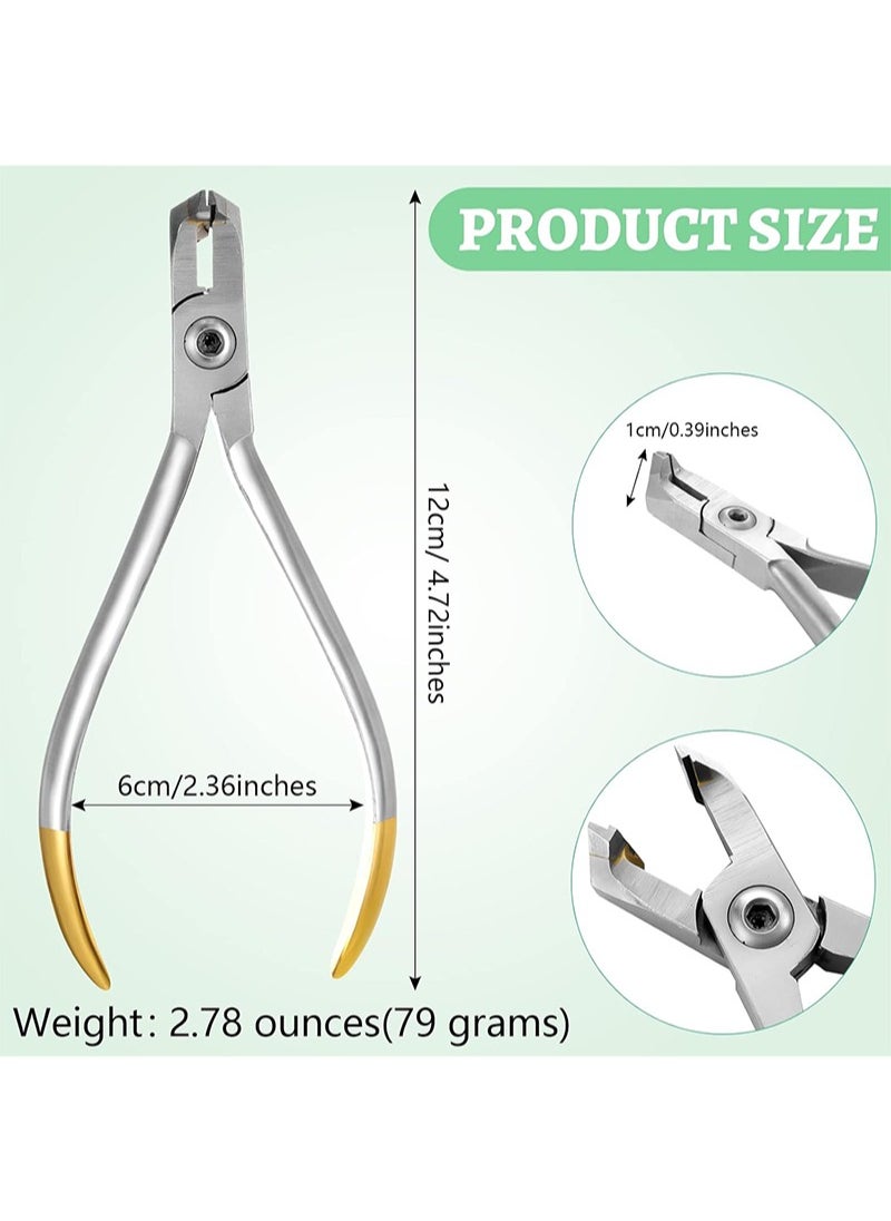 HaLunhi - Braces Wire Cutter Hard Pliers Stainless Steel Removal Tooth Pulling Kit Tool for Cutting Titanium Alloy Archwire（Distal End Cutter，1 Pack） - Image 1