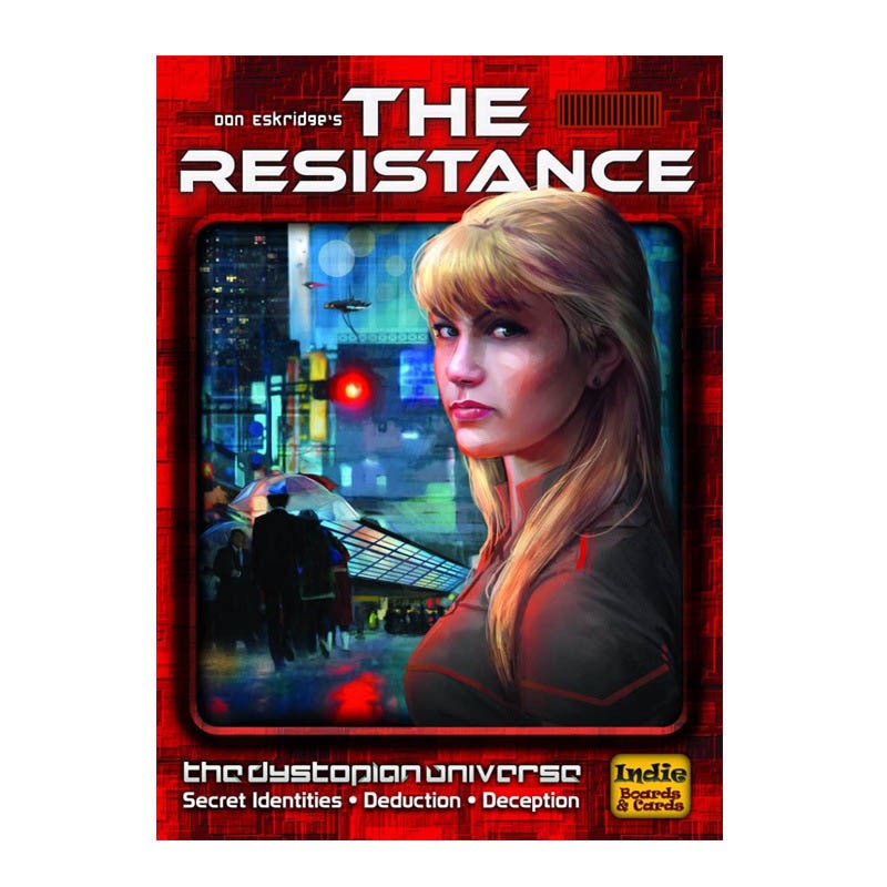 بطاقة باللغة الإنجليزية كاملة منظمة المقاومة أفالون: لعبة لوحية التحقيق المقاومة (The Resistance) - لعبة استراتيجية ولغز - Image 3