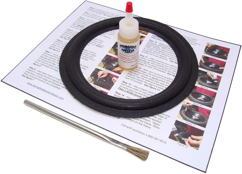 Springfield Speaker Klipsch 6.5" Subwoofer Foam Surround Edge Repair Kit - 1 Speaker Kit - Compatible with Klipsch Pro Media 2.1, B16AR90PF-01FW, Many More - Image 1