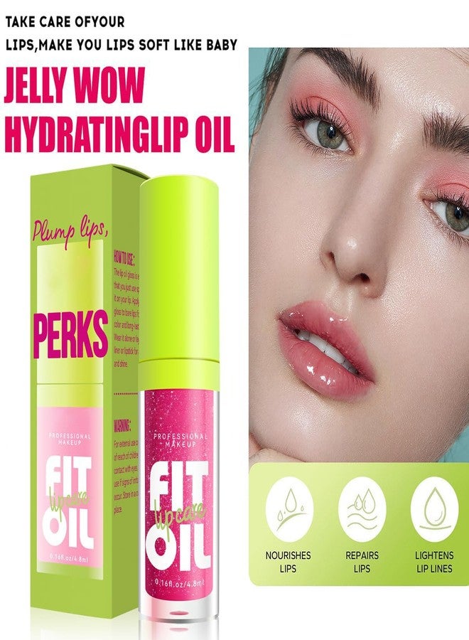 FYEBOO Hydrating Lip Oil, Big Brush Head Lip Glaze Shiny Transparent Lip Glow Oil, Nourishing & Fresh Clear Smooth Lip Care Plumping Lip Oil (# 03) - Image 4