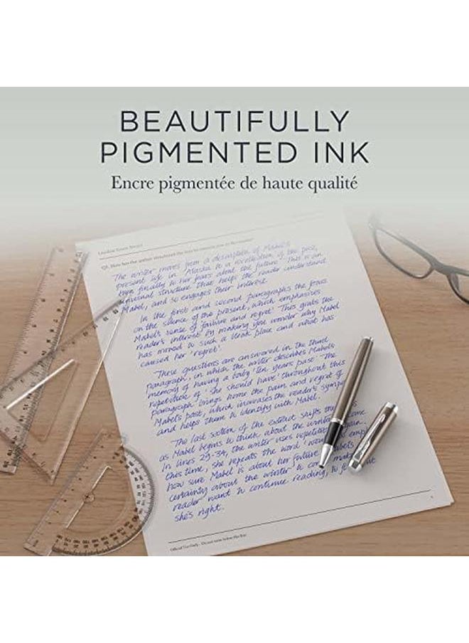 PARKER - Quink Rollerball Pen Ink Refill Fine Blue - Image 1