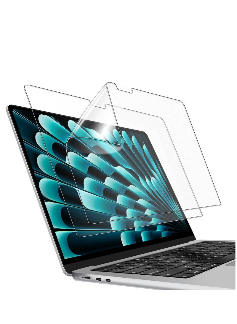 2-Pack Screen Protector For MacBook Air 13.6 Inch (2024/2022 M3 A3113 M2 A2681) Soft Anti-scratch Clear Protective Film - Image 1