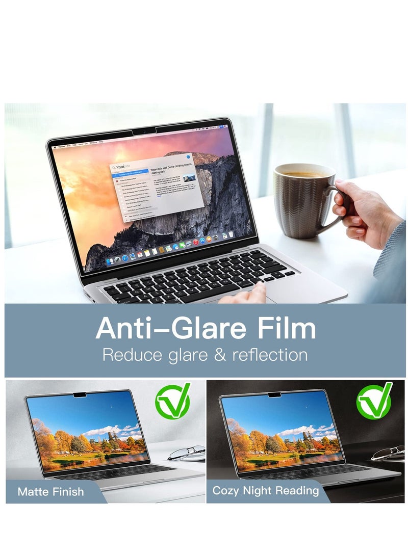 2-Pack Screen Protector For MacBook Air 13.6 Inch (2024/2022 M3 A3113 M2 A2681) Soft Anti-scratch Clear Protective Film - Image 3