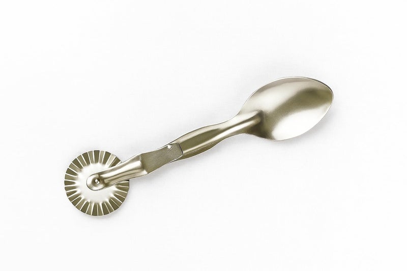 GS KITCHENWARE GS Steel Karanji Cutter Tool, Gujia/Shankarpali Cutter, 2 in 1 Steel Spoon with Cutter, Pack of 3. - Image 5