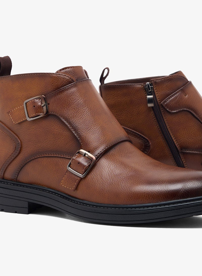 Robert Wood Monk Strap Boots for Men - Image 4