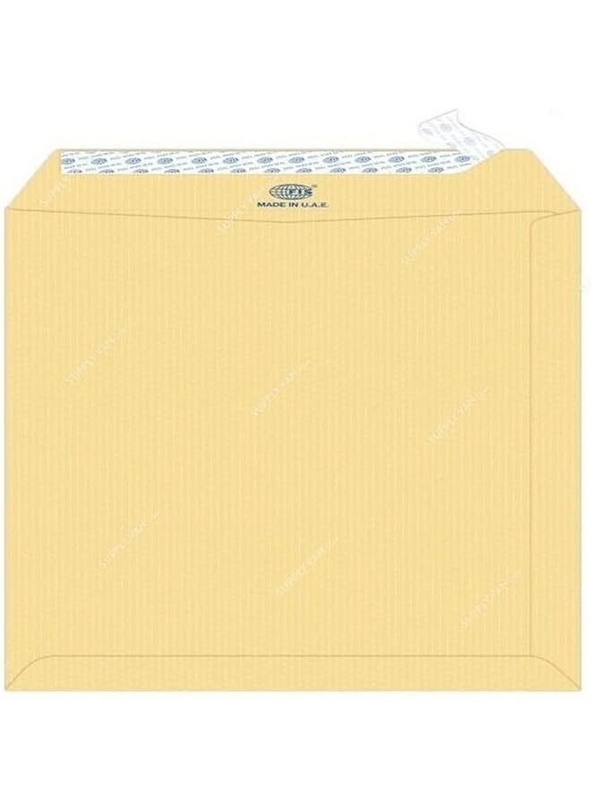 FIS Fsme9033Pr50 90 Gsm Peel And Seal Ribbed Manila Envelopes 50 Pack 10 Inch X 7 Inch Size