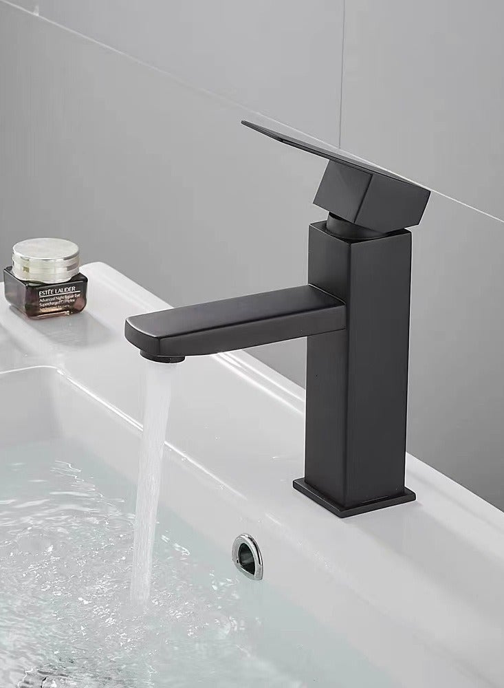 MIXDE Stainless Steel Faucet, Black, Bathroom - Image 1