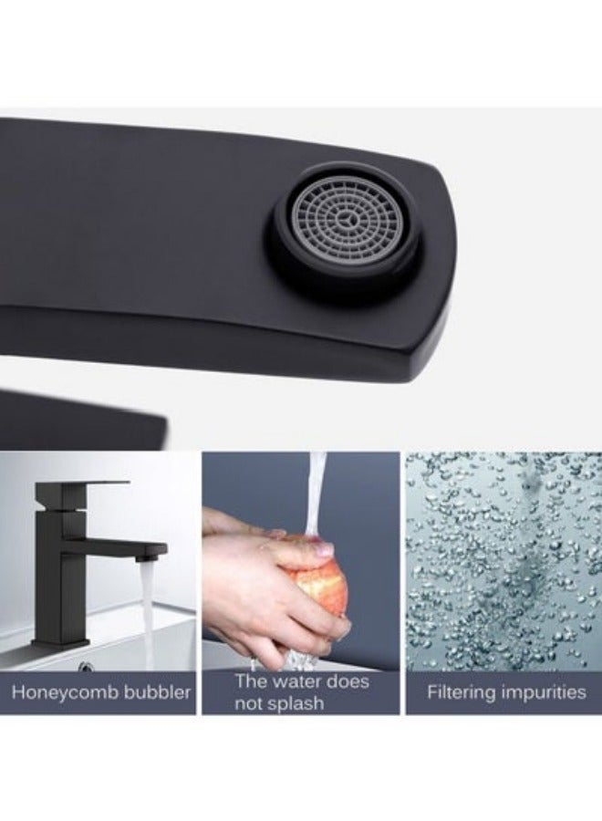 MIXDE Stainless Steel Faucet, Black, Bathroom - Image 5