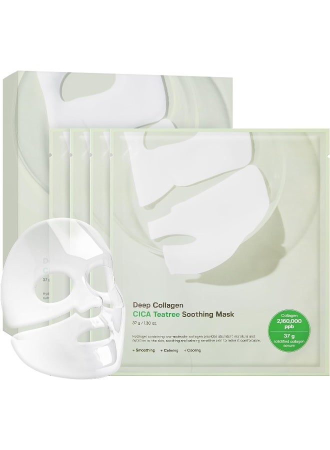 SUNGBOON EDITOR Deep Collagen Cica Teatree Soothing Mask 37g*4ea - Image 1