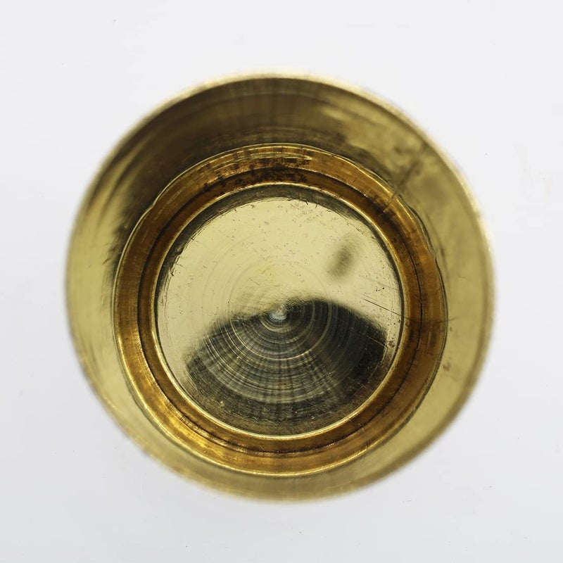 JDS Puja Articles Brass Rice Grain Measuring Cup Brass Rice Grain Measuring padi Medium - Image 4