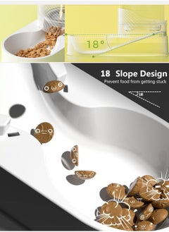 MissTiara 2 Piece Large Capacity Gravity Pet Bowl Automatic Pet Feeder and Water Dispenser Set  - Image 5
