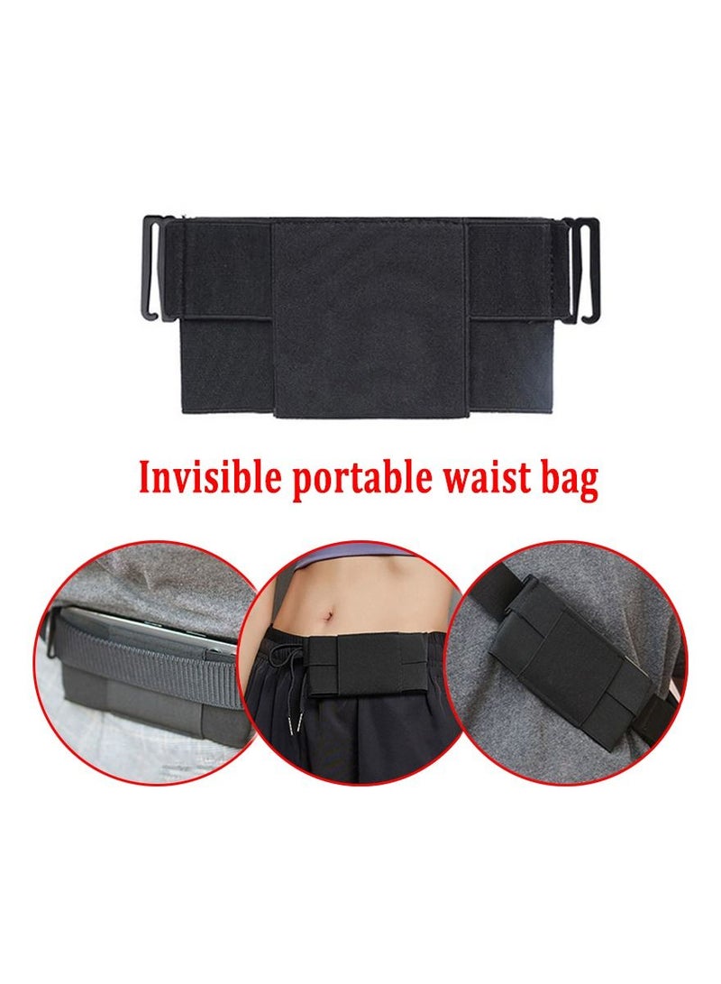2pcs Outdoor Sport Running Waist Belt Bag Portable Durable Waist Bag Sport Belt Bag Phone Money Hold Pouch Running Cycling Sports Bag - Image 1