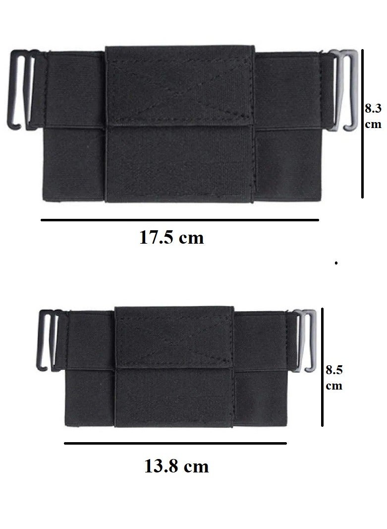 2pcs Outdoor Sport Running Waist Belt Bag Portable Durable Waist Bag Sport Belt Bag Phone Money Hold Pouch Running Cycling Sports Bag - Image 2