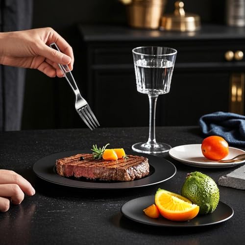 SACATR 100 Count Plastic Silverware Heavy Duty -50 Forks, 50 Spoons, BPA-Free, Heat Resistant, Disposable Plastic Utensils Set, Plastic Cutlery Set, Plasticware Suitable for Party Everyday Use - Image 5