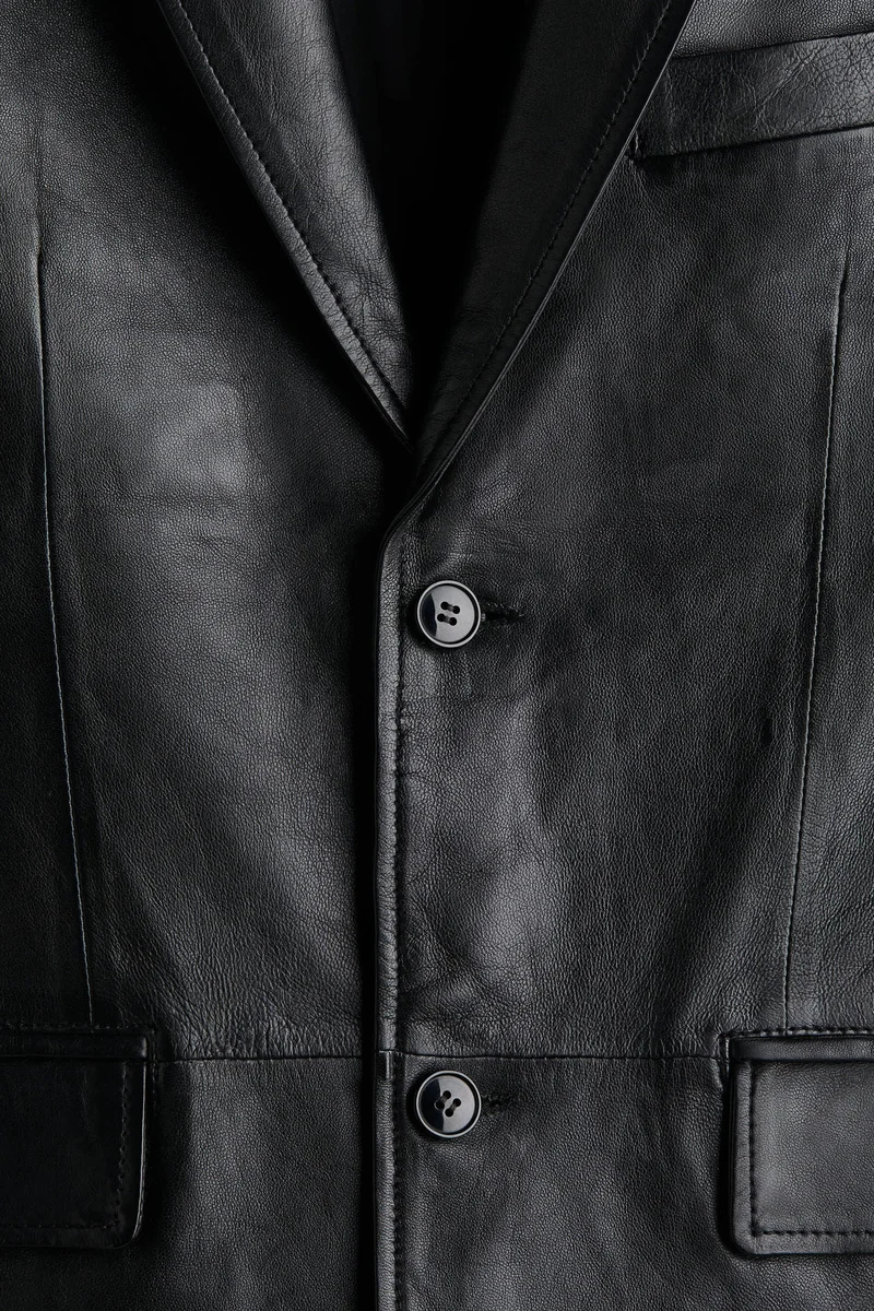 H&M Regular Fit Leather jacket