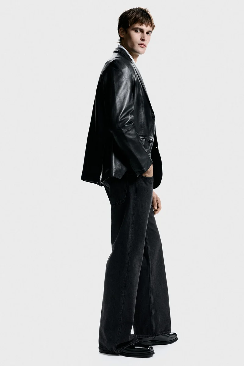 H&M Regular Fit Leather jacket