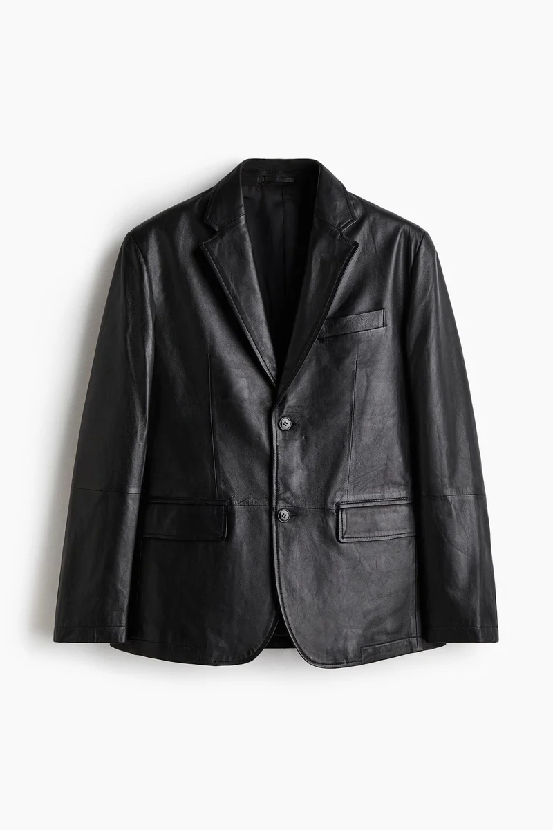 H&M Regular Fit Leather jacket