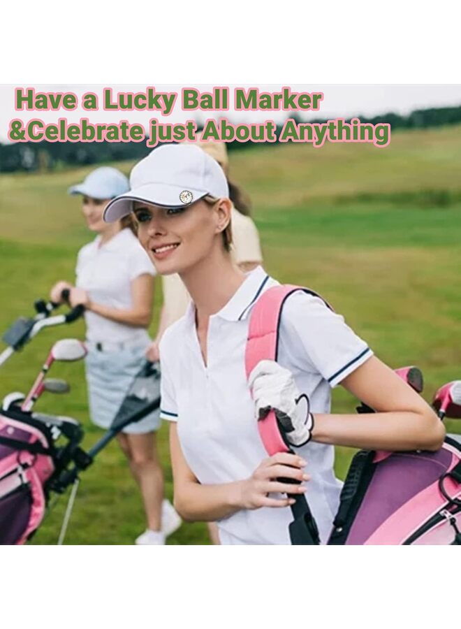 LAMAY 6 PCS Golf Ball Markers with Hat Clips, Bling Crystal Golf Ball Marker with A Standard Hat Clip That Make Golf Gifts for Men or Women - Image 4