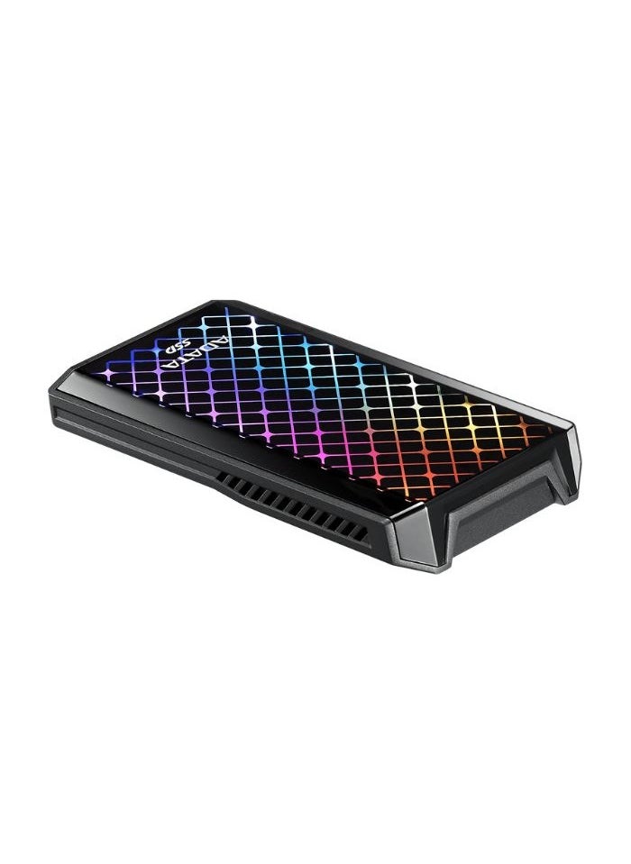 ADATA - SE900G RGB 2TB External SSD | Compatible with PS5 XBOX Portable Solid State Drive for Superfast Gaming USB 3.2 Gen2x2 Type-C - Image 1