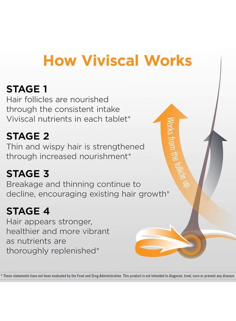 Viviscal Men's Hair Growth Supplements 180 Tablets - 3 Month Supply - Image 4
