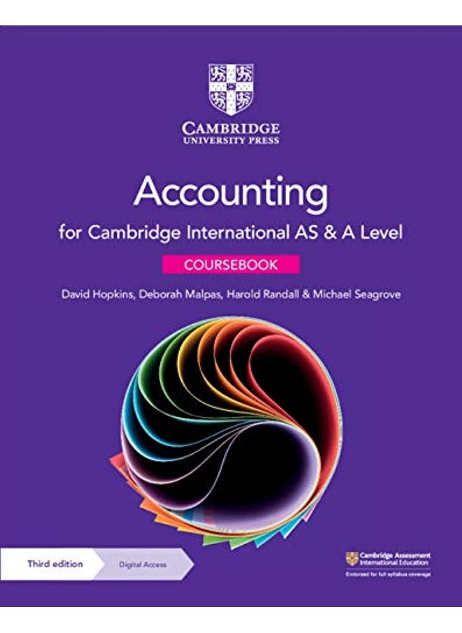 Cambridge International AS & A Level Accounting Coursebook with Digital Access (2 Years) 