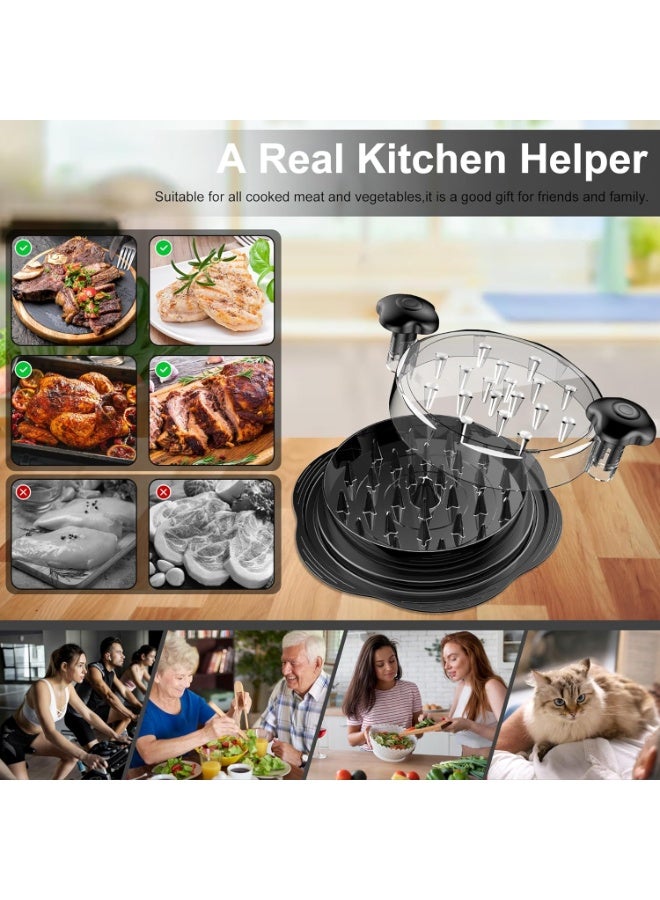 Large Chicken Grinder for Chicken Breast Grinder with Brush and Fork; Visible Meat Grinder Machine, Strong Anti-Slip Strip, Ergonomic Handle, BPA Free, Suitable for - Image 5